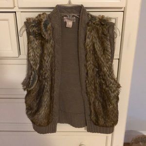 Faux fur vest